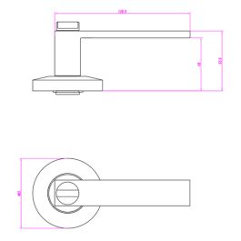 door handle specifications 265