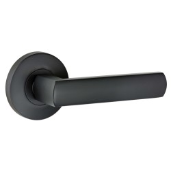 black interior handle, matching smart lock