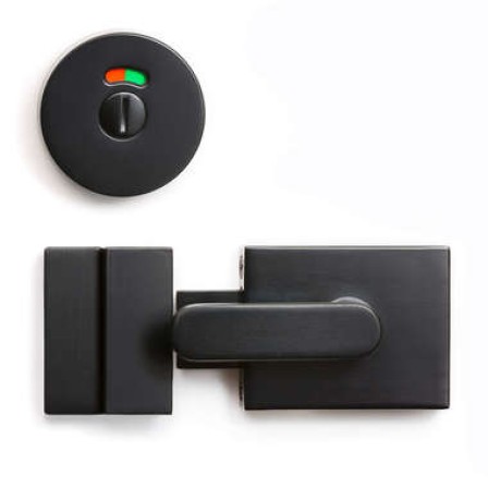 black door hardware DDA indicator bolt concealed fix Lemaar