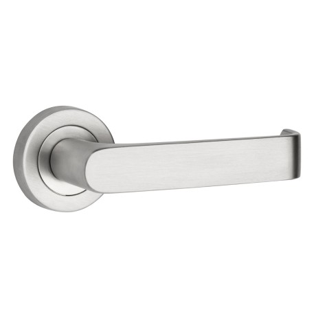 satin stainless steel DDA door handle passage set Capri