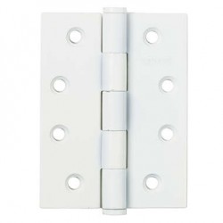 100x75x2 v2.5 Fixed Pin Flat Tip Hinge WH White door hinge