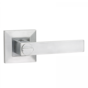 Calida satin chrome privacy door handle