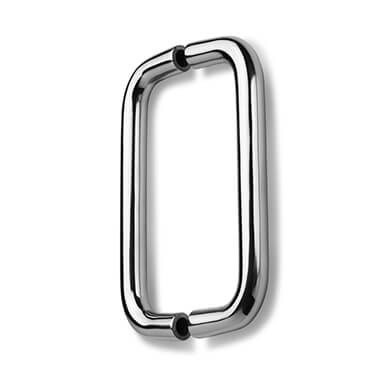 150 x 16mm Back To Back D Pull - Polished Stainless Steel