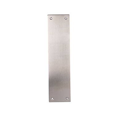 300 x 65 x 1.5mm Push Plate - Satin Stainless Steel