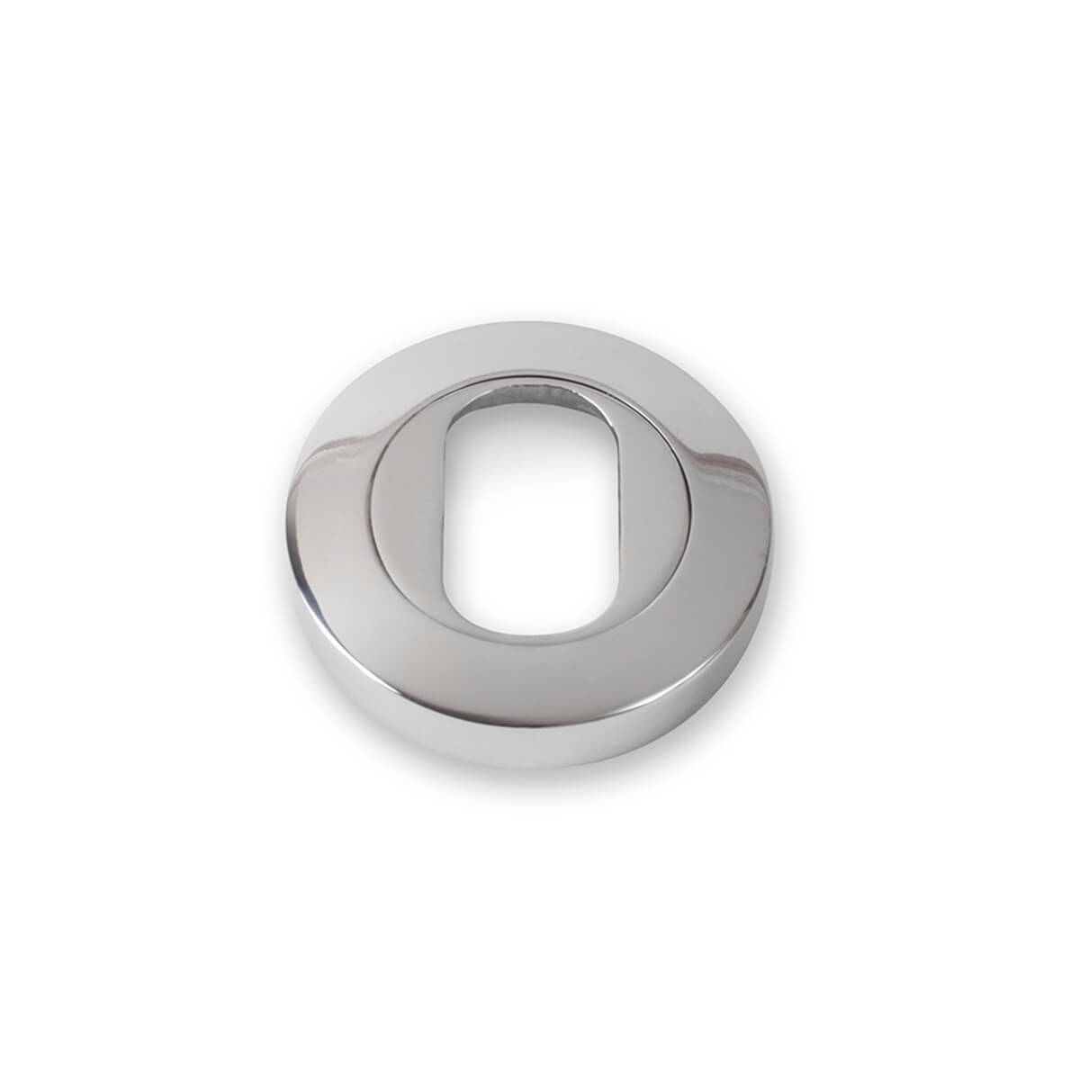 53mm Round Oval Escutcheon - Chrome Plate