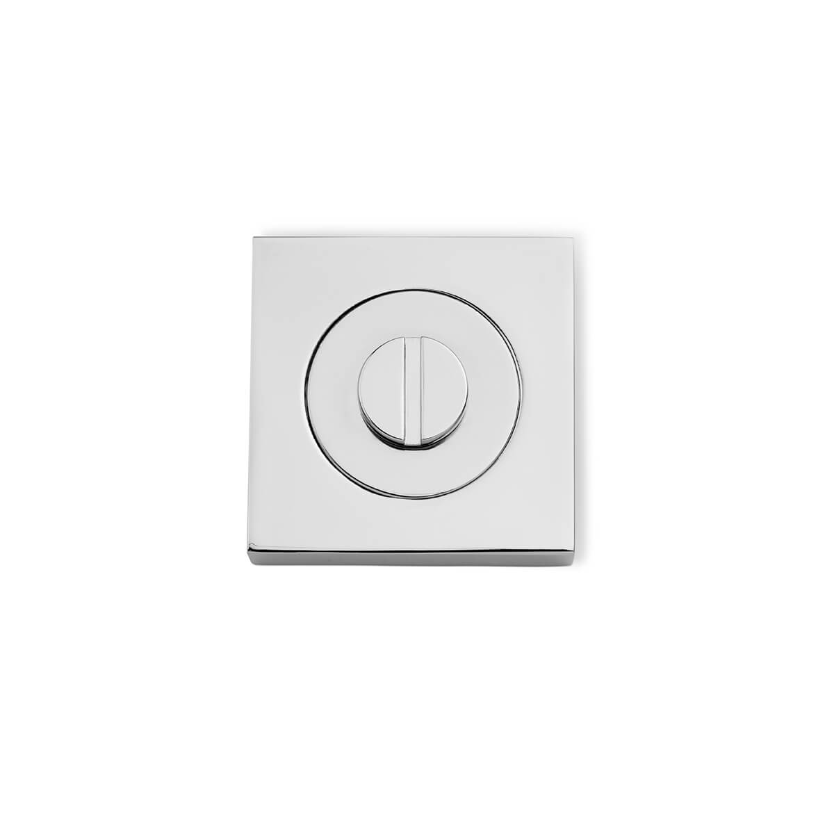 53mm Square Escape Button Escutcheon - Chrome Plate