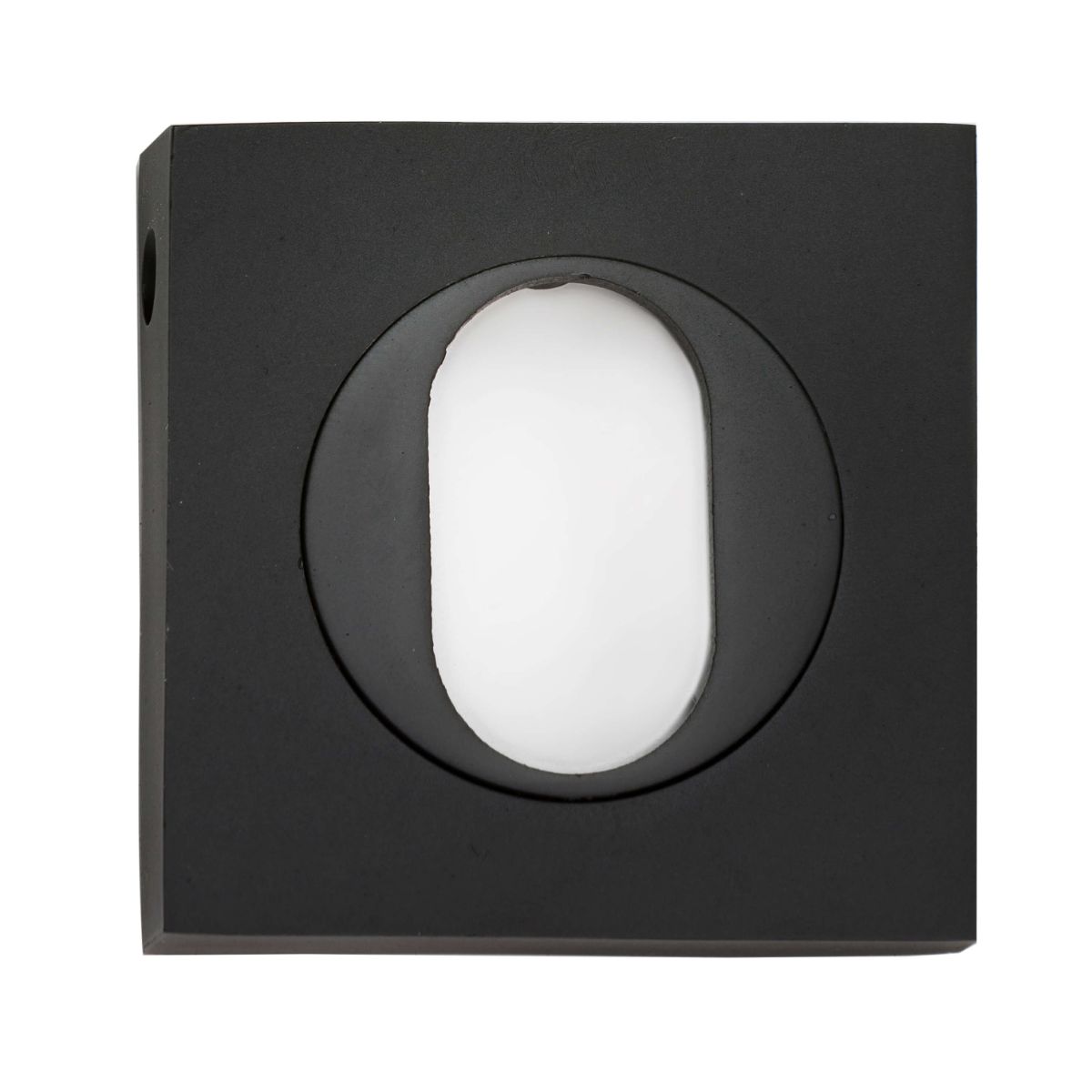 53mm Square Oval Escutcheon - Black
