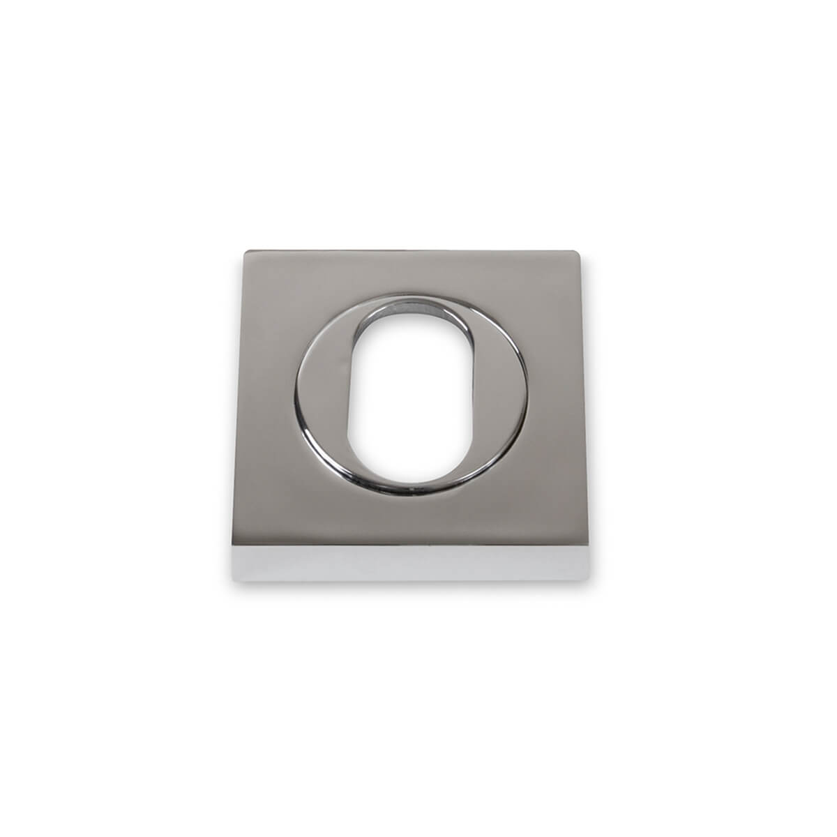 53mm Square Oval Escutcheon - Chrome Plate