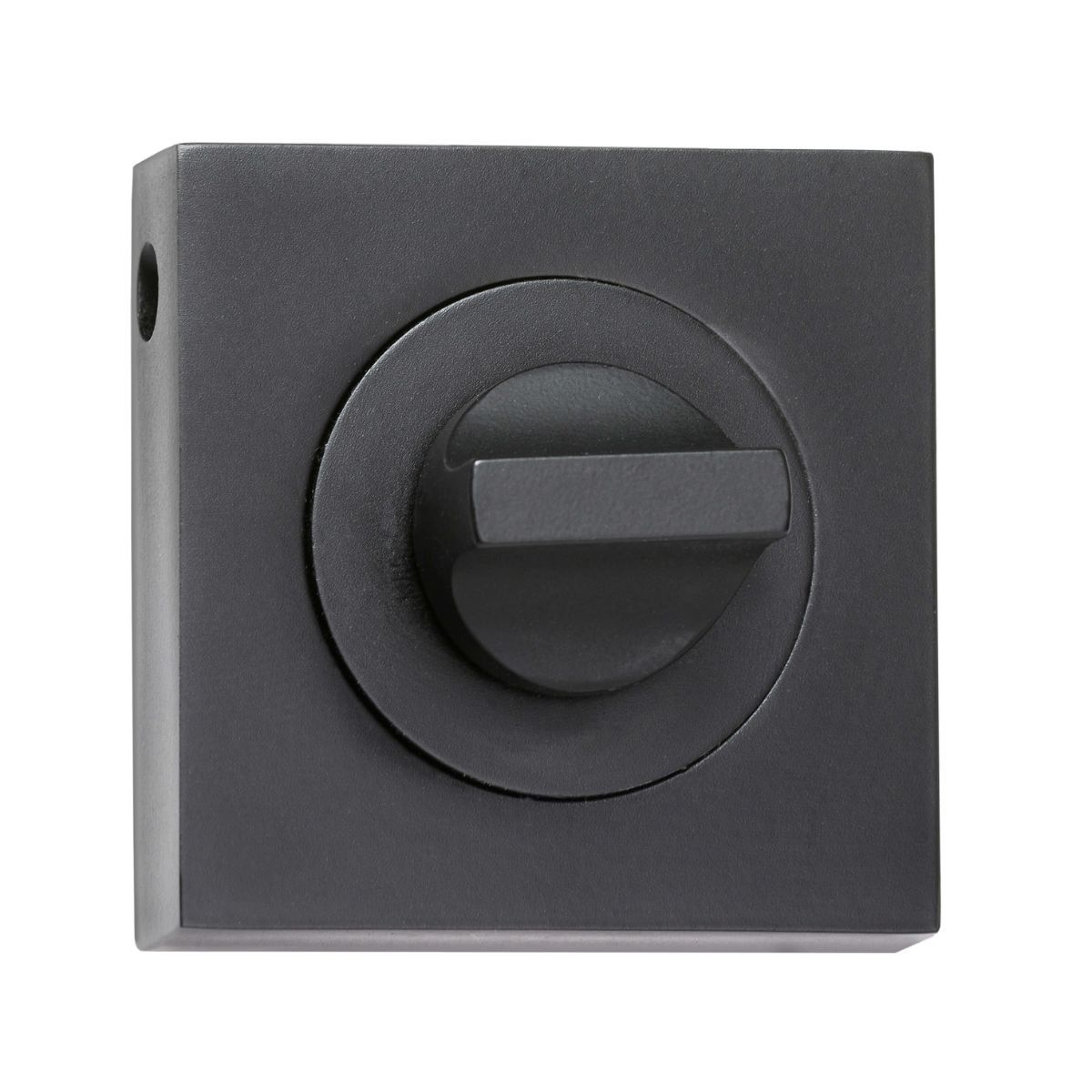 53mm Square Turn Button Escutcheon - Black