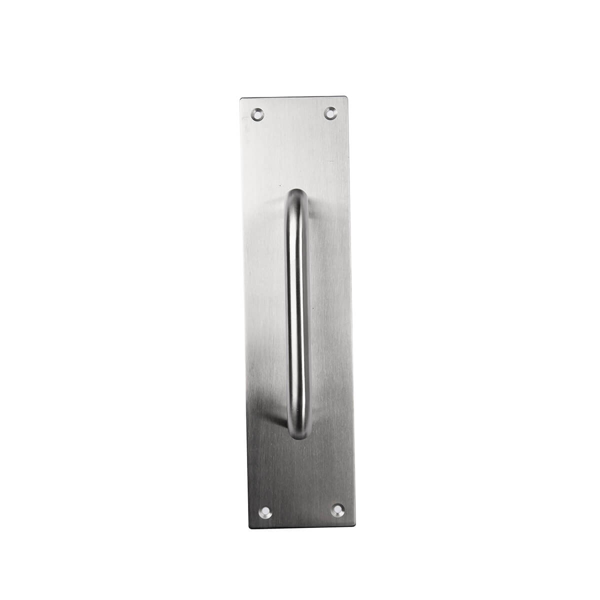 150 x 16 D Pull on 300 x 65 x 1.5mm Plate - Satin Stainless Steel