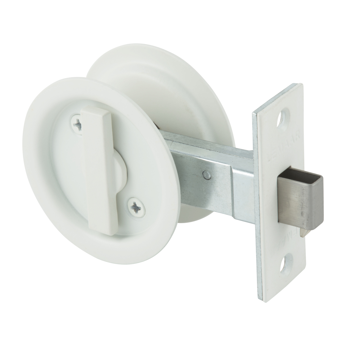 56195WH Int 1 Round Cavity Pull Sliding Door 65mm White