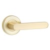Brushed brass door handle, passage