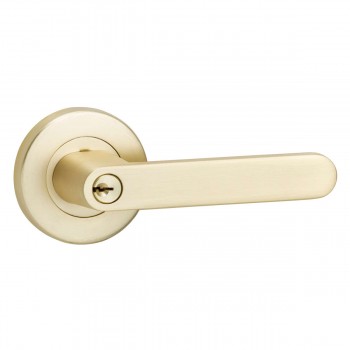 brushed brass front door handle