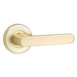 Almeri brushed brass passage door handle