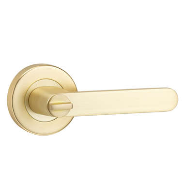 Almeri Privacy Brushed Brass Door Handle v2
