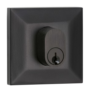 Square Double Cylinder Deadbolt - Black