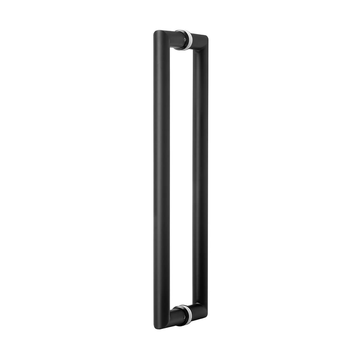 Round 350mm x 25mm Back To Back Door Pull - Black