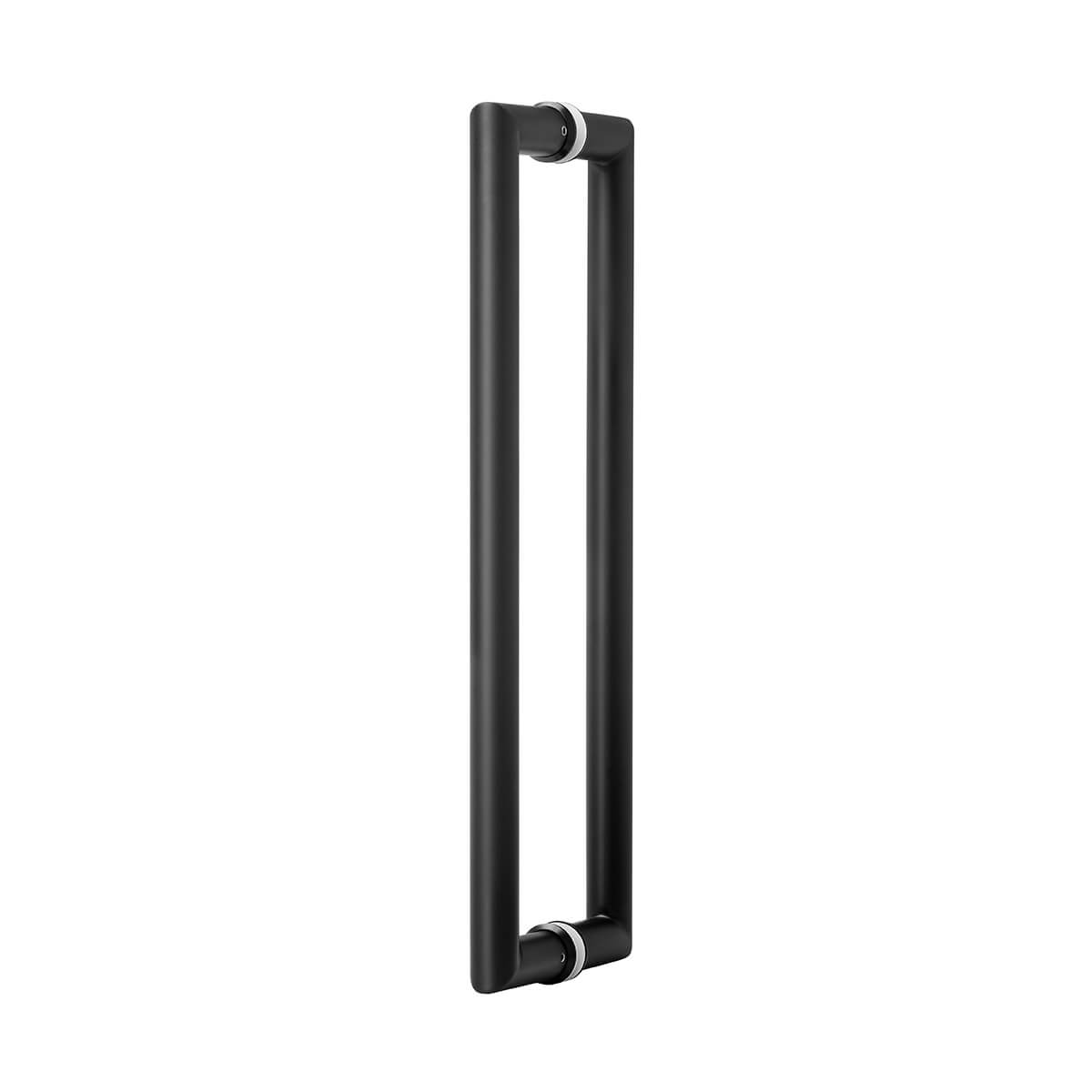Round 450mm x 25mm Back To Back Door Pull - Black