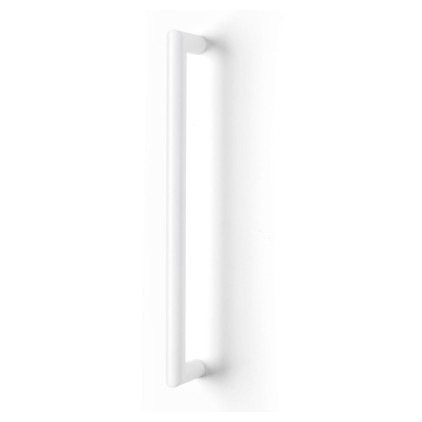 Round 450mm x 25mm Back To Back Door Pull - White