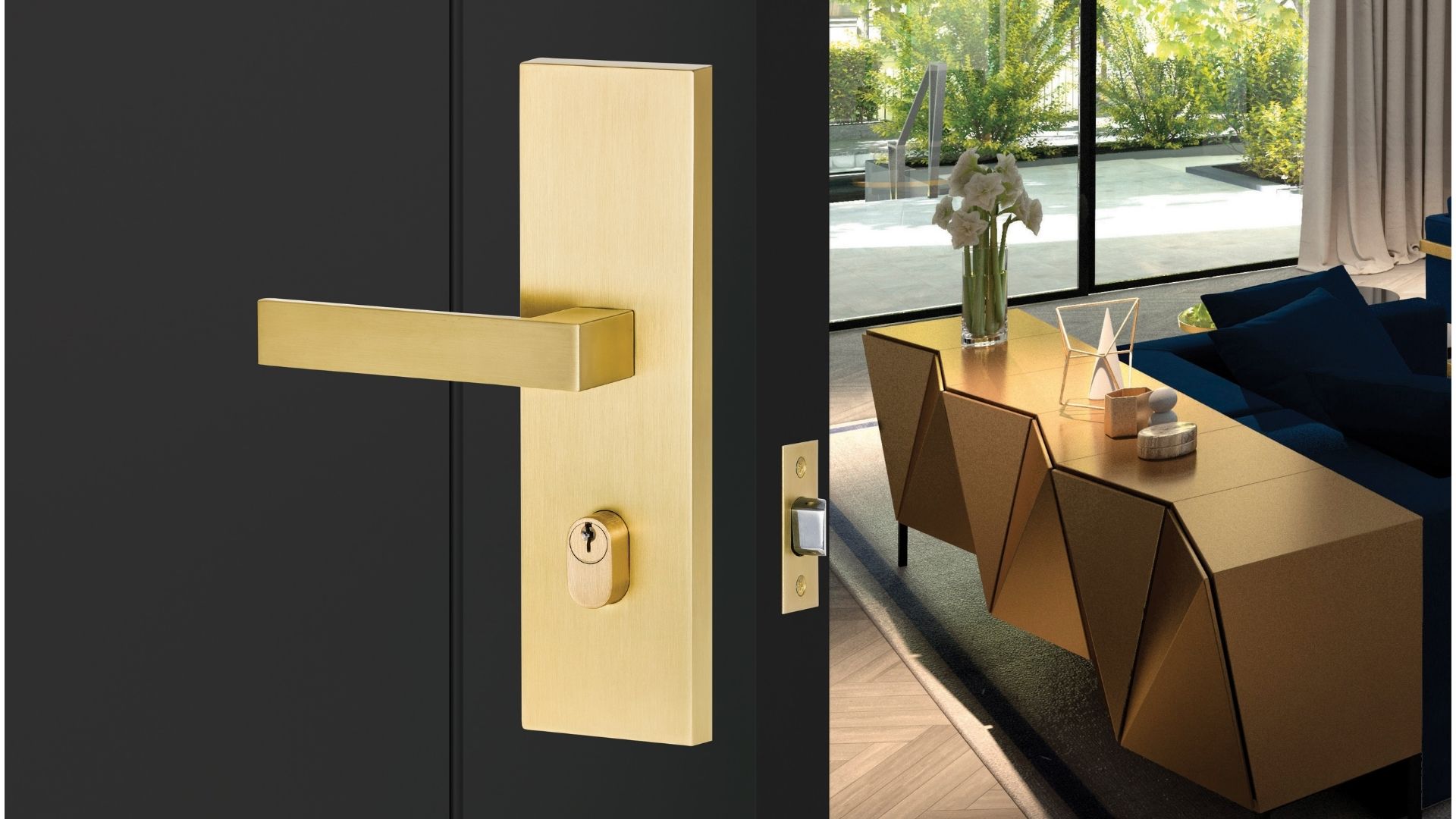 brass door handle entry pro 3 v2
