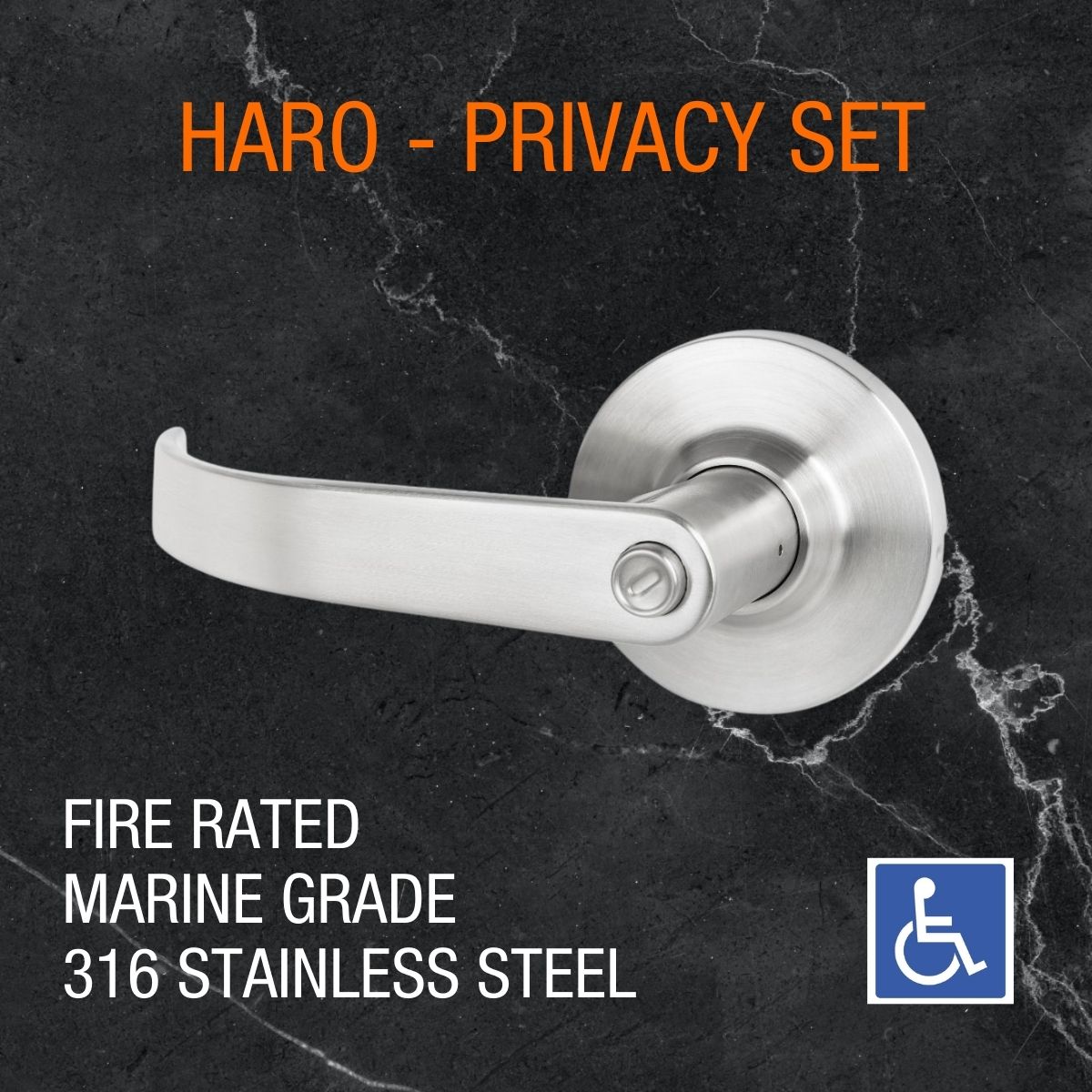 dda door handle haro fire rated privacy 316 marine grade 1