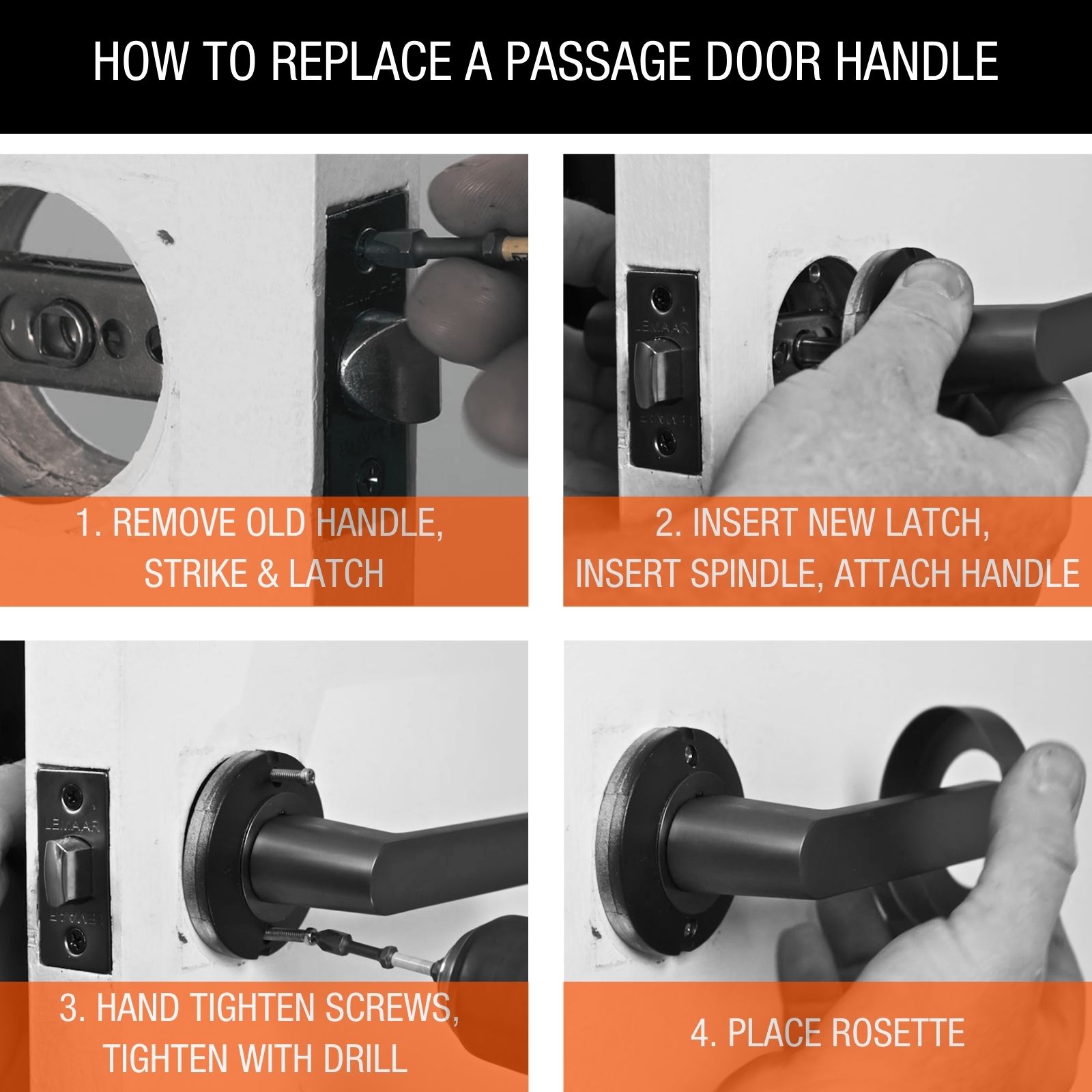 HOW TO REPLACE A PASSAGE DOOR HANDLE 2