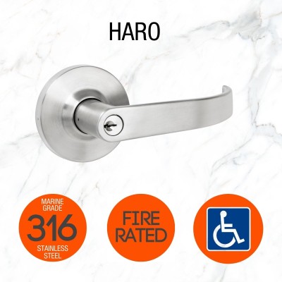 dda door handle, 316 marine grade door handle, fire rated door handle