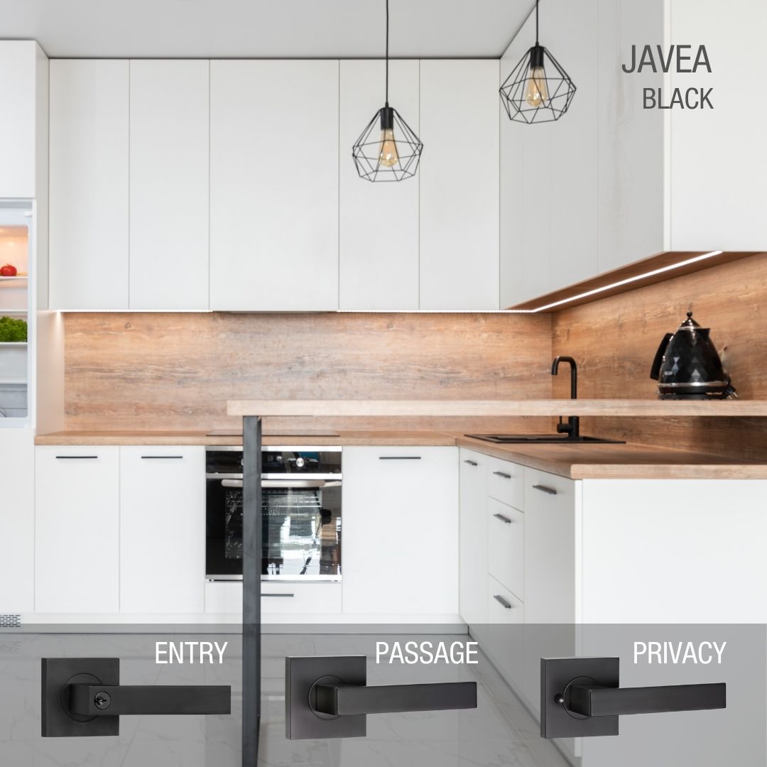 javea black matching door handle range 3