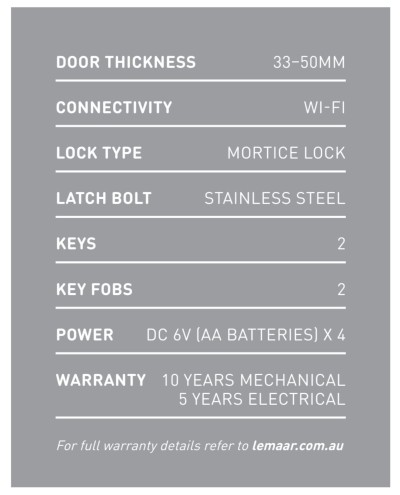 Digital lock features