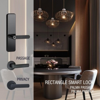 smart lock and matching door handles
