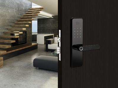 electronic door lock with fingerprint entry