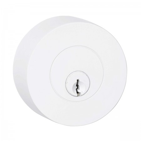 white door hardware deadbolt flat Lemaar