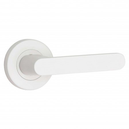 White internal store door handles